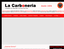 Tablet Screenshot of lacarboneria.es